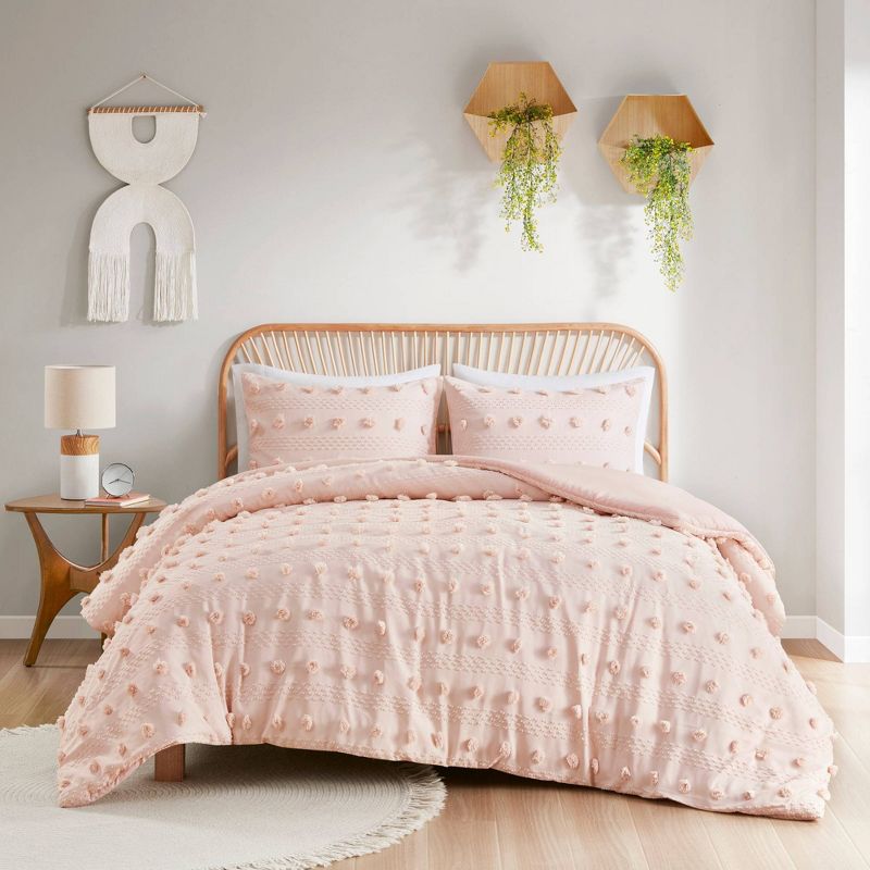 Elise Clip Jacquard Duvet Cover Set