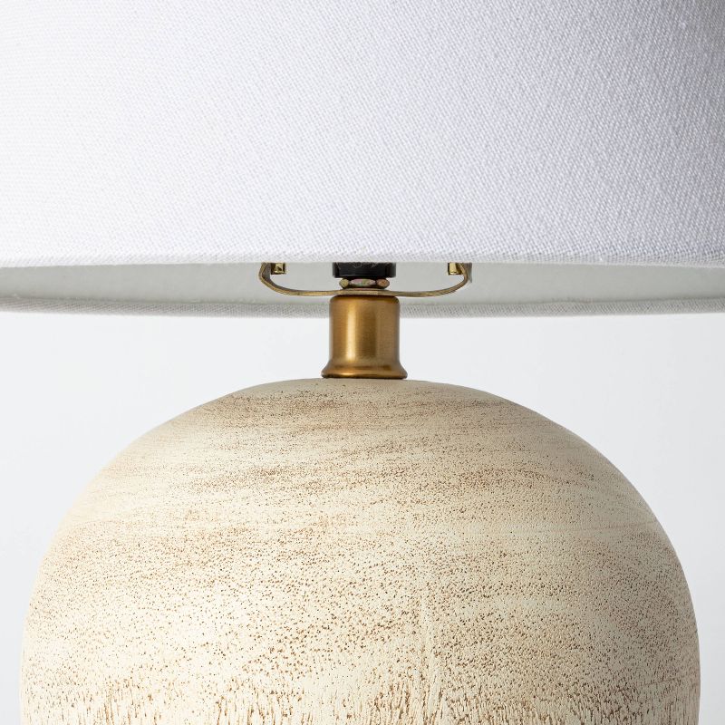 Medium Faux Wood Table Lamp