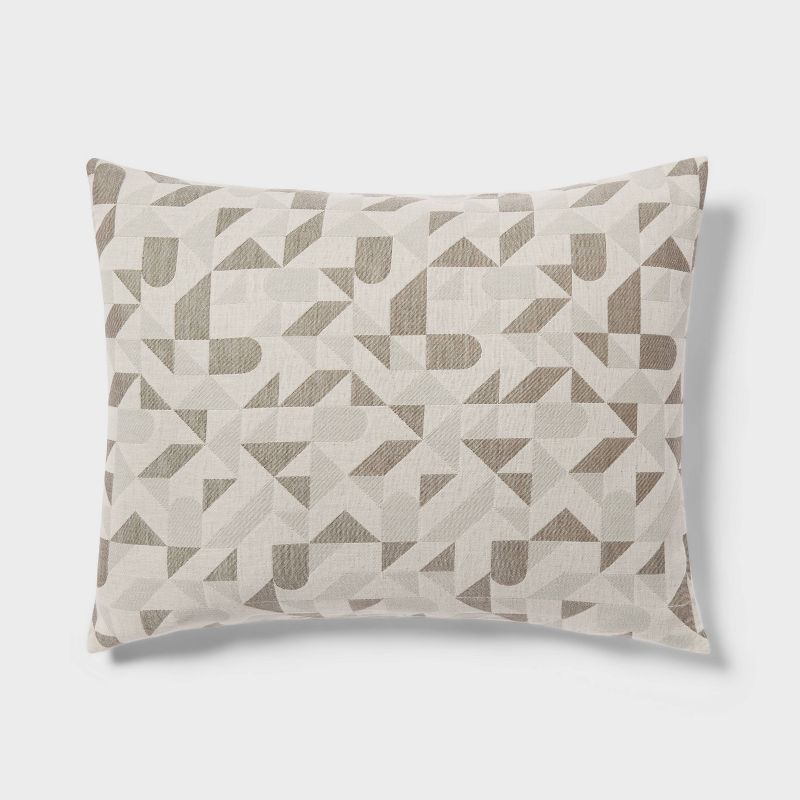 Geo Matelasse Duvet Cover and Sham Set