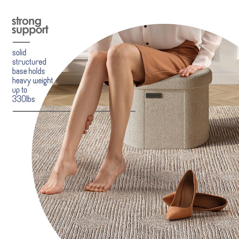Large Storage Ottoman Bench