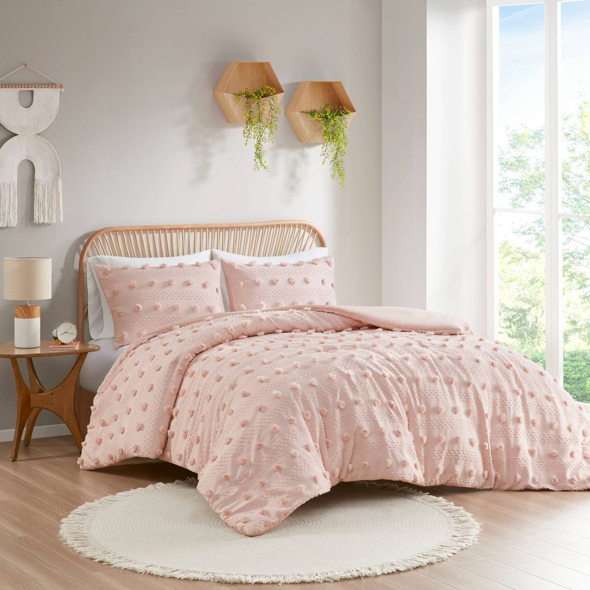 Elise Clip Jacquard Duvet Cover Set